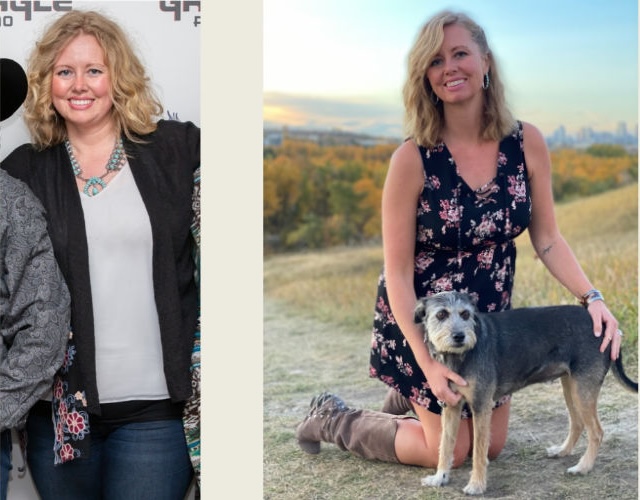 before and after pictures of Amanda